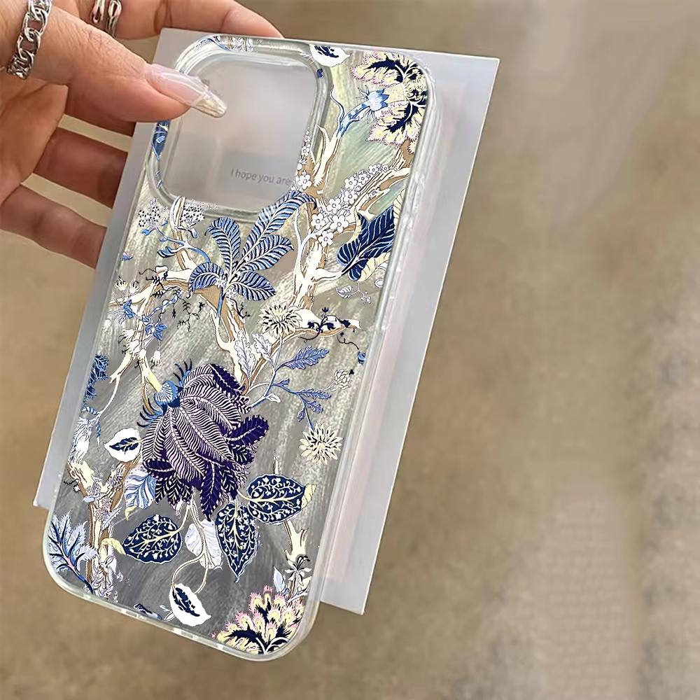 Soft Flower Aesthetic Phone Case For iPhone 17 16 15 14 13 12 11 Pro Max Plus 16E 17 Air XS Max X XR Shockproof Back Cover