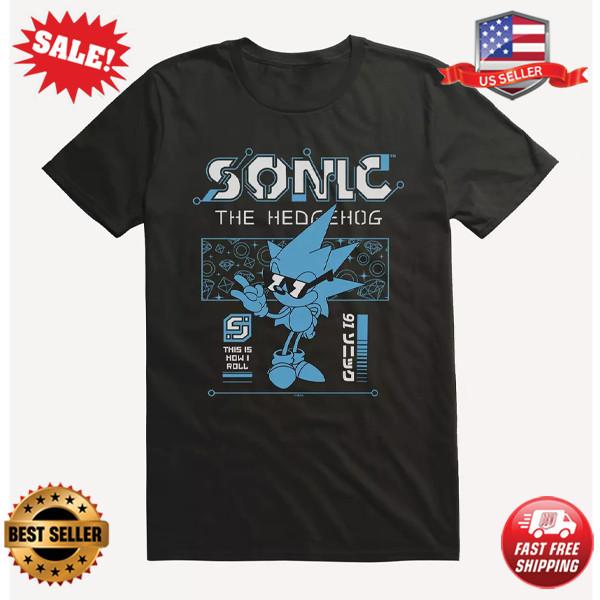 Sonic The Hedgehog Cool Sonic: This Is How I Roll T-Shirt S