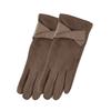 Thicken Suede Leather Gloves Chamois Leather Winter Driving Gloves  Gloves  Women