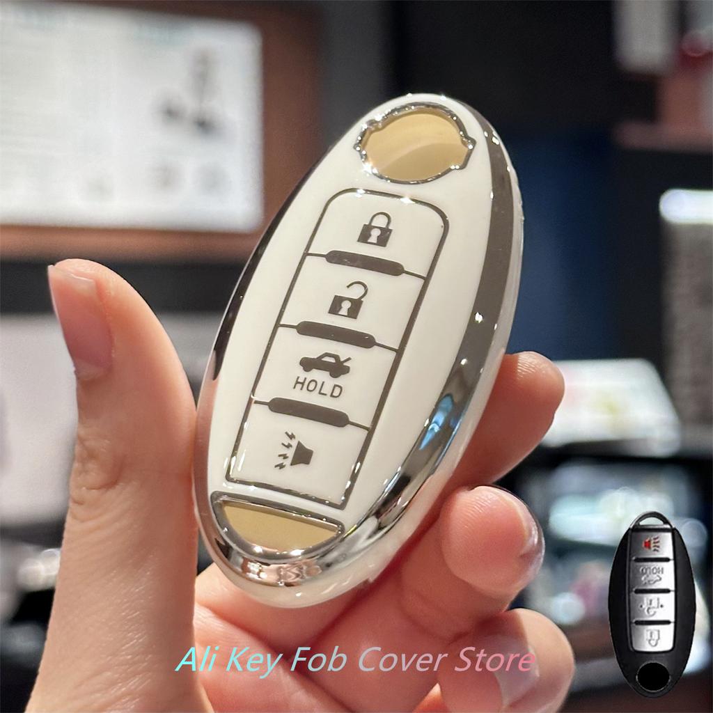 Key Fob Cover Keychain Lanyard for Nissan Altima Rogue Sentra Pathfinder Frontier Maxima Titan Murano Kicks Juke Versa Arma