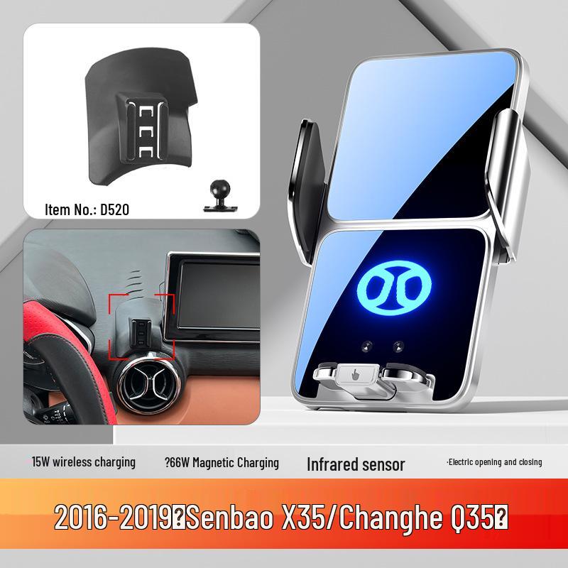 Phone Holder for BAIC Senova EU5 500, D40x35 25 Round Air Vent, BJ20