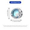 Authentic Original Copper Metal Charm Bead Components Luxury Blue Clouds Airplane Bead Components Compatible With Bracelet High Quality Fine Jewelry