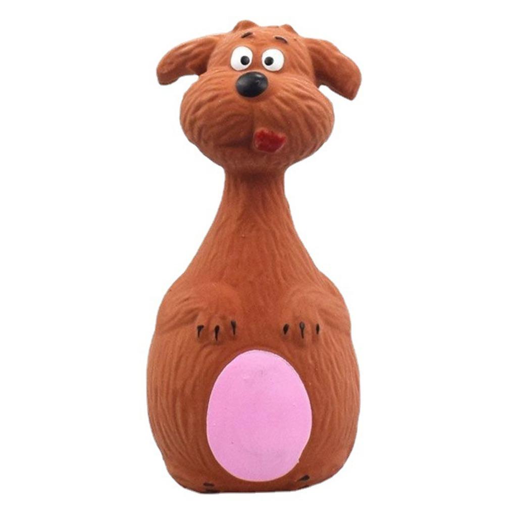 Bite Tough Squeaky Chew Toy Natural Latex Interactive Dog Play Toy Indoor Entertainment