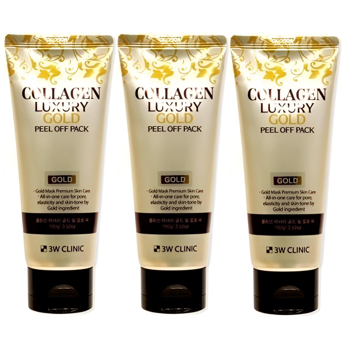 

3W CLINIC Коллаген Роскошь Золото (24K) Упаковка Peel Off 100 г 100g X 3PCS