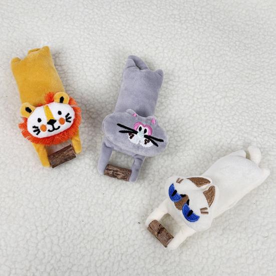 Jouet en Peluche Animal Chat Chat en Peluche Lion avec Herbe à Chat Jouet à Mâcher Chat Mignon Chaton Jouet de Dentition pour Chats d'Intérieur Soulagement de l'Ennui