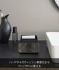 Yamazaki Half Tissue Case with Smartphone Tower Tissue Smartphone with 10708 (Yamazaki Industries) Stand, Black, W13.1×D18.9×H8.3cm, Series, Case,