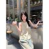 Gentle Wind Sweet Neck Sleeveless Shirt Women's Spring New Off-the-shoulder Age-reducing Foreign Style Loose Vest Top