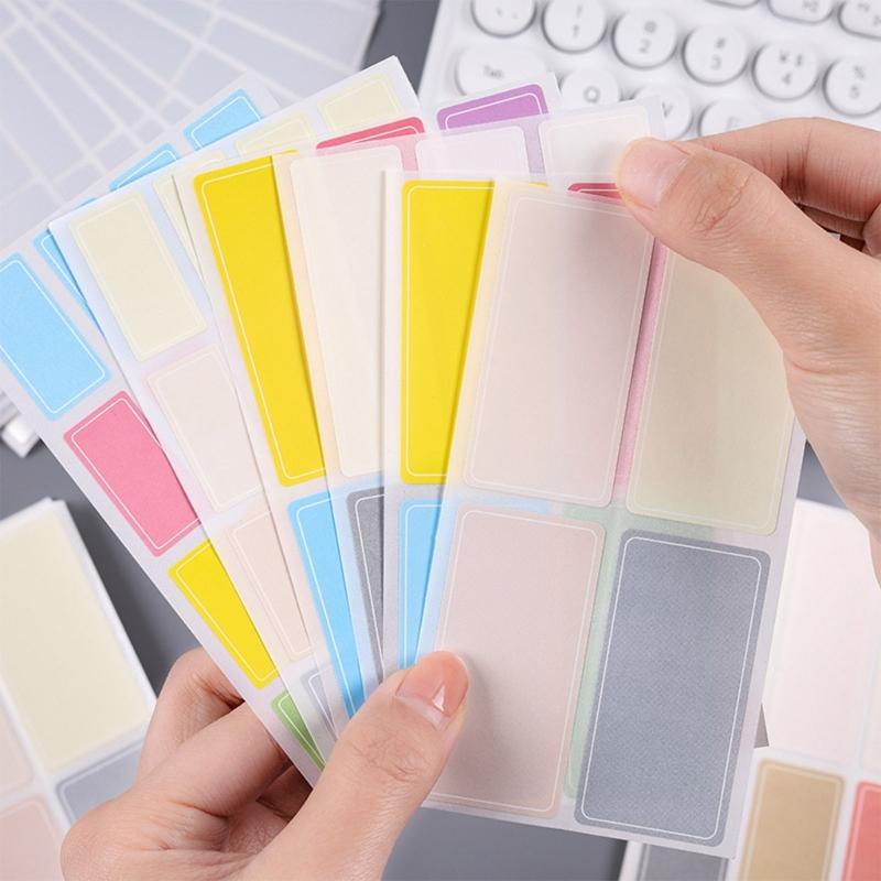 Name Labels Waterproof  Stickers Colorful Adhesive Sign School Organization Classroom for Children