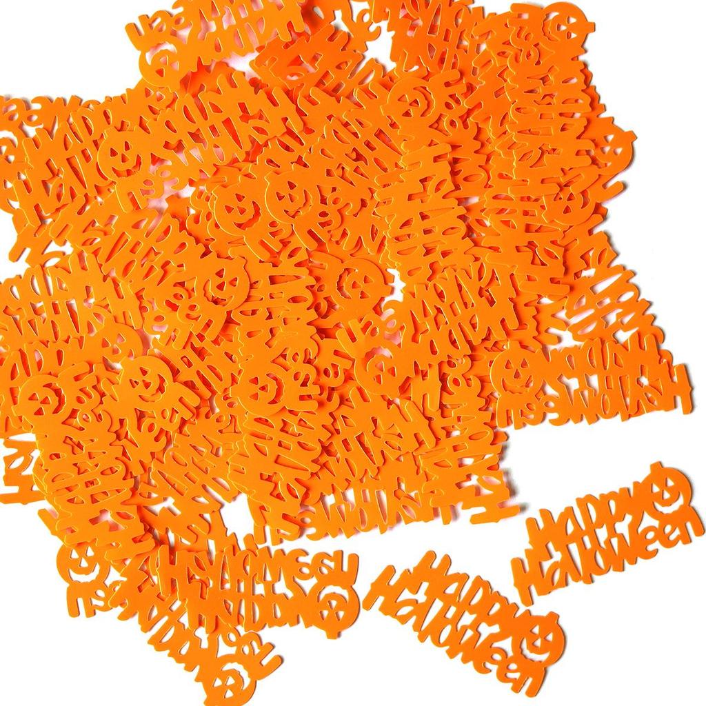 2025 Halloween Decor: Pumpkin, Ghost, Bat, Spider PVC Sequin Confetti for Table Scatter