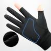 Luvas de ciclismo de meio dedo de seda gelada para homens e mulheres Esportes ao ar livre Fitness Condução Pesca Altamente elástica Protetor solar confortável