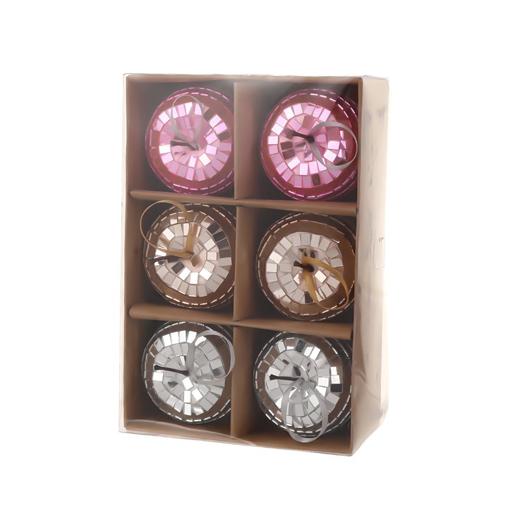 

Рождественские товары 6 шт. подвесное украшение на рождественскую елку красочный зеркальный диско-шар подвеска рождественская новогодняя вечеринка домашний декор