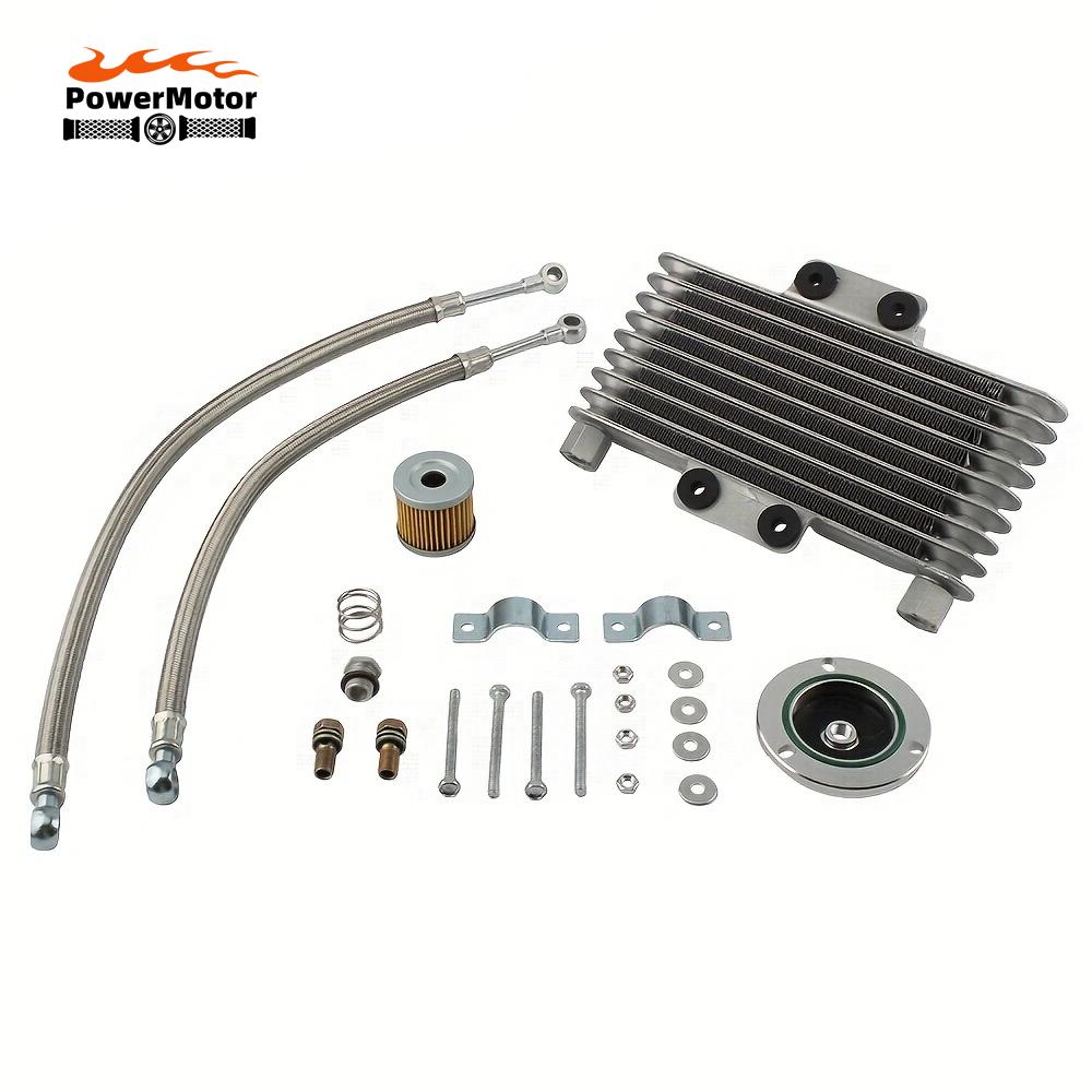 Motorcycle Engine Cooling Oil Radiator Cooler Motocross Accessories 125-400cc For Suzuki GS GN GZ GSX EN Enduro Dirt Bike Parts