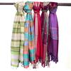 Boho Cotton Scarf Assorted Purple Indian 28x72 Inches