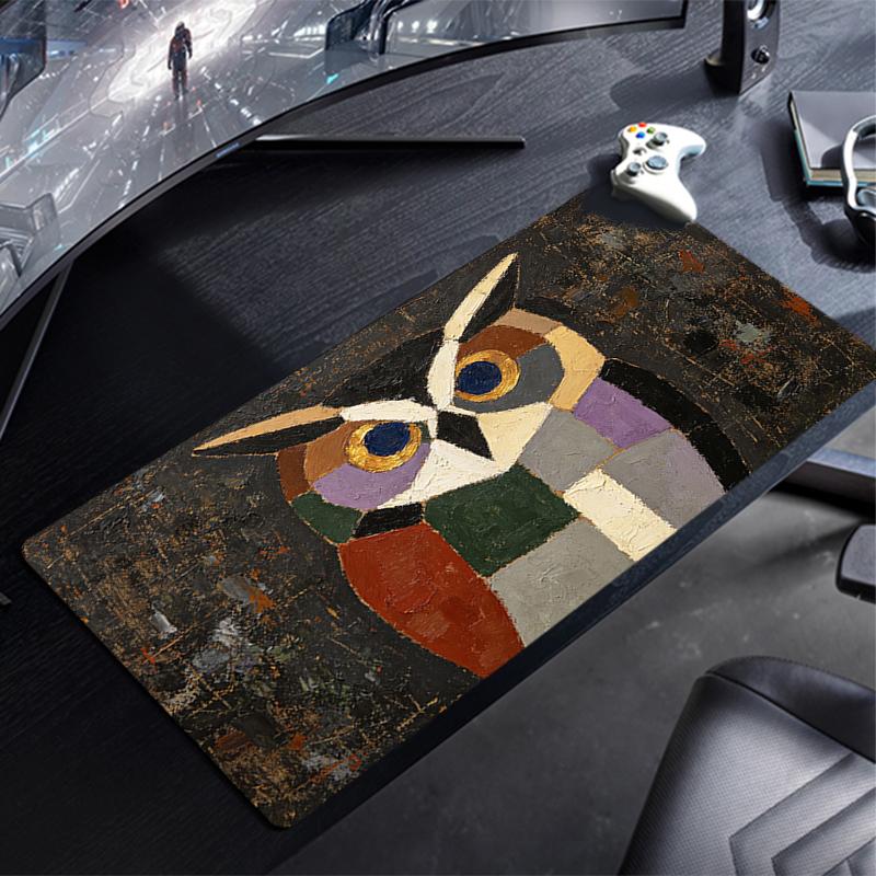 Mouse Pad Abstract Oil Painting Large Xxl Pc Desk Mat Gamer Office Carpet Keyboard Table Gaming Accessories Mousepad