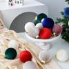 NUCHI Flocking Christmas Tree Decorative Ball Ornament