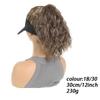 Adjustable Hat Wig with Curly Hair and Ponytail - a Combination of Sporty and Fashionable Synthetic Hat Wigs