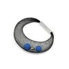 Elena Valenti - Large Donut Bracelet - Mesh and Ultramarine Polymer