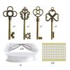 Fashion Flying Keys Charms with 28x Dragonfly Wings Exquisite Skeleton Keys for DIY Craft Jewelry Making Necklace Decor