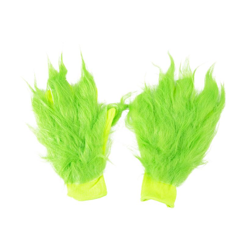 Grinch Plush Glove Christmas Halloween Deluxe Party Cosplay Props XMAS Supplies Grinch Plush Glove Christmas Halloween Deluxe Party Cosplay Props XMAS Supplies