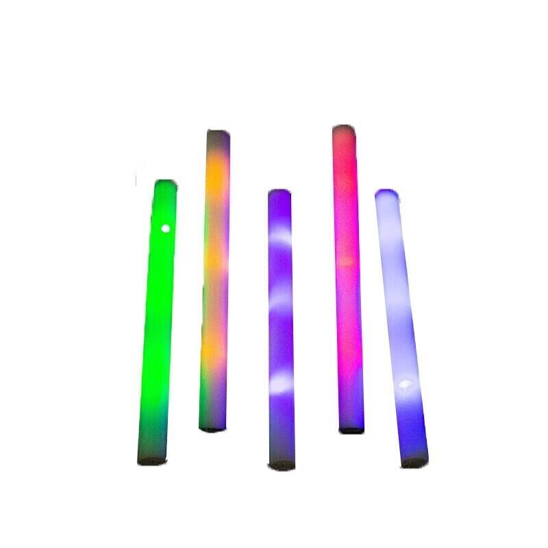 Large Multicolor Foam Glow Sticks (100 Pack)
