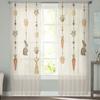 Osterhasen-Eier-Rettich-Tüllvorhänge für Wohnzimmer, Schlafzimmer, Voile, transparenter Vorhang, Fenster, Heimdekoration, Vorhänge