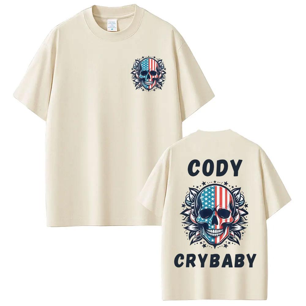 American Nightmare Cody Rhodes Logo Tshirt Unisexs Clothing Violence Aesthetic T Shirts Casual Loose Oversized T Shirt Streetwear