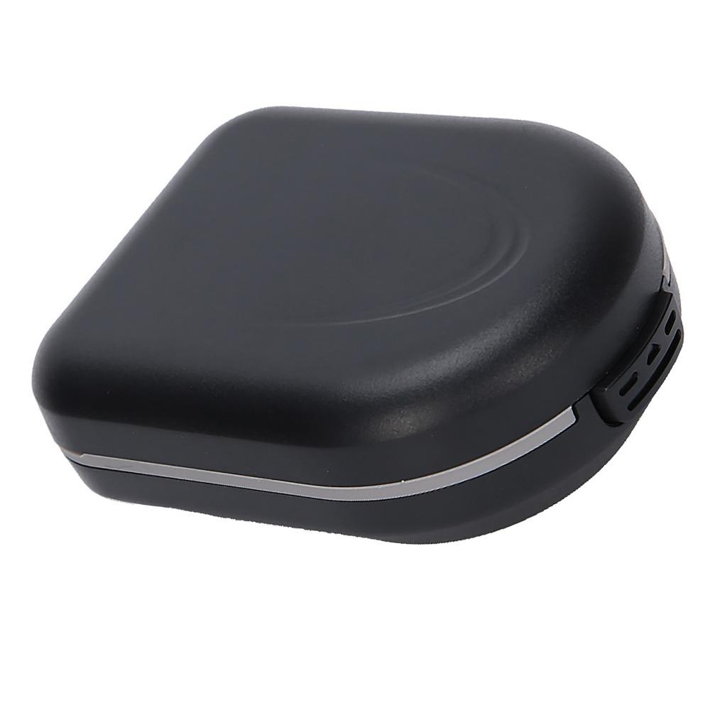 Waterproof Hearing Aid Box Black Hearing Aid Storage Box for Behind The Ear Hearing Aid