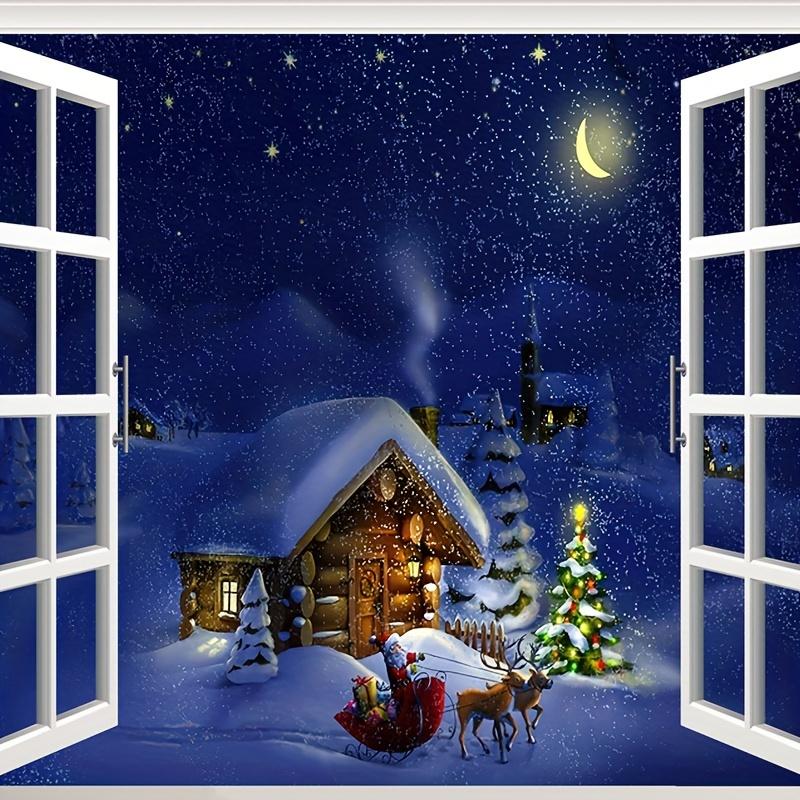 Christmas House Elk Snow  Wall Hanging Tapestry Christmas Wall Hanging Tree Wall Hanging Gorgeous Christmas Tree Fireplace Gifts