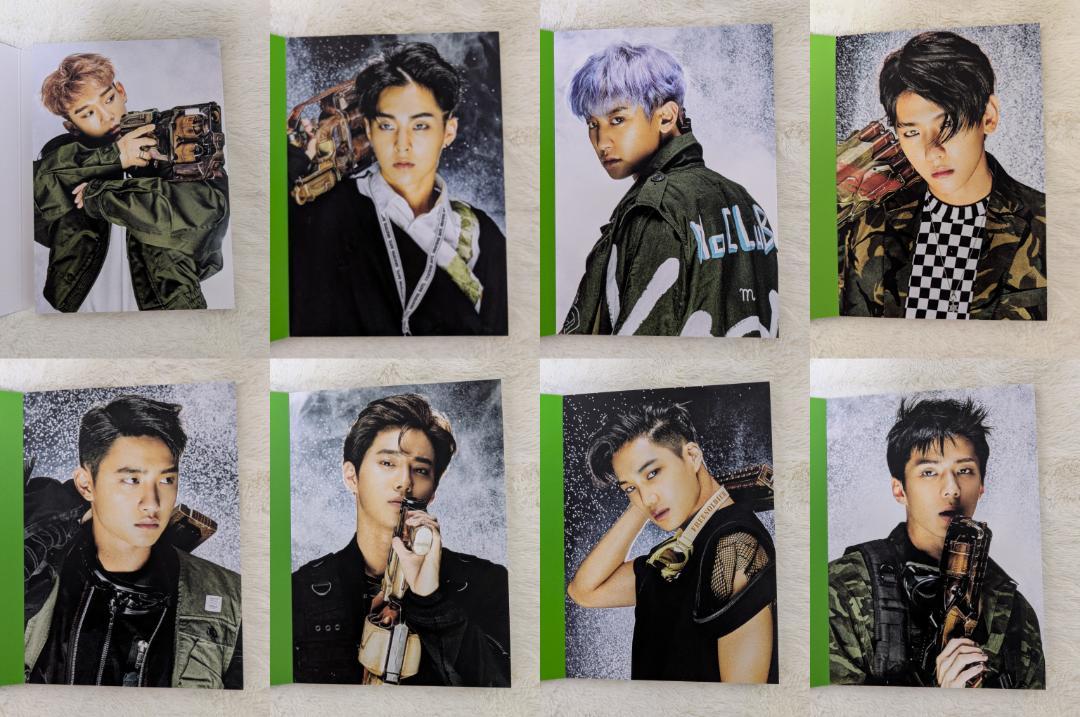 

[USED] EXO POWER Official Postcard Book 17 Cards