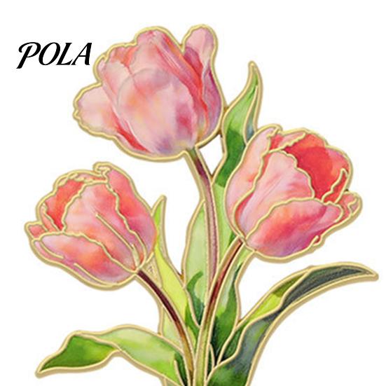 Enamel Brooch Pin, Flower Design with Smooth Edges, Pin Lightweight Zinc Alloy Badge for Jackets Scarves Bags Gift Literary Style
