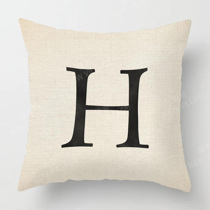 Home Living Room Fashion Letter Decoration Cushion Covers Linen Throw Pillow Covers45*45 Pillowcase 40x40cm 50x50 45x45