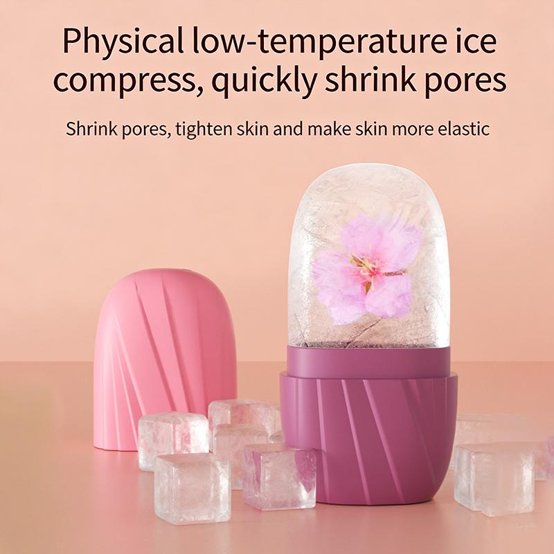 1Pc Facial Beauty Applicator Skin Care Tools Ice Shaving Massage Facial Beauty Silicone Ice Mold