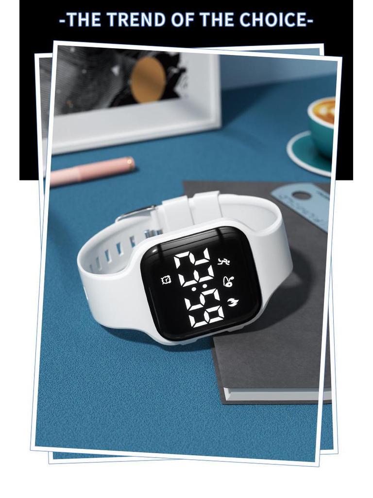 Waterproof Sport Smartwatch for Junior High Boys with Silent Alarm & Multifunctions