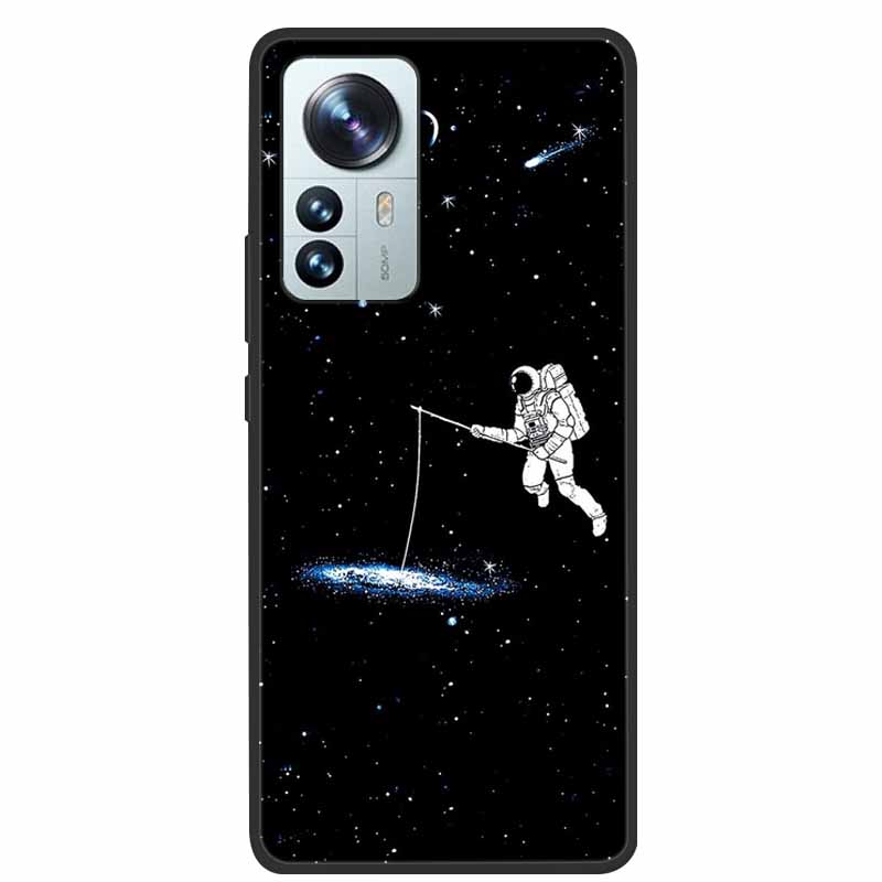 For Xiaomi 12T Pro Phone Case Cover Lion Wolf Black Soft Silicone Case For Xiaomi 12T Pro Back Cover Case 12 T 12TPro Funda Capa