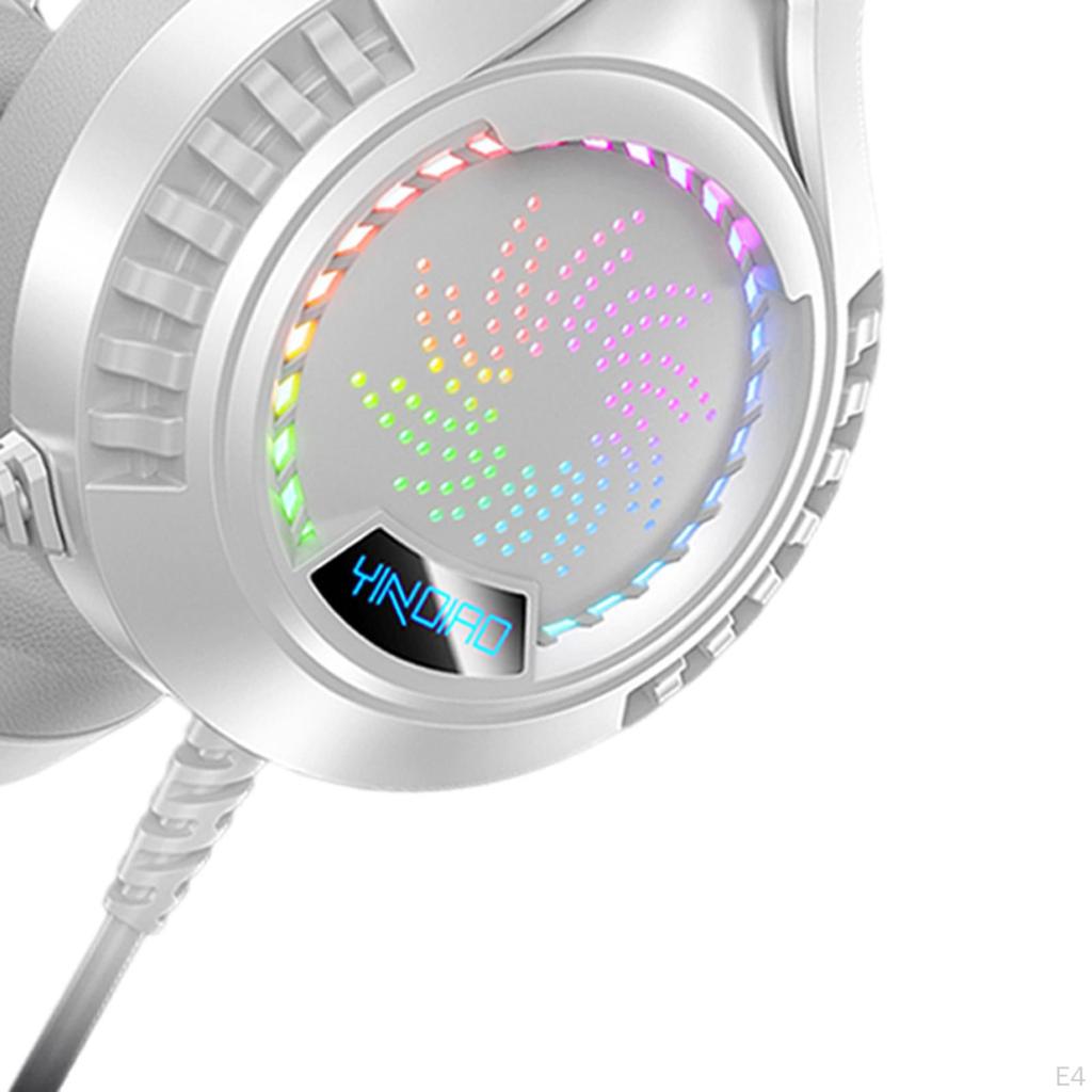 Gaming Headset Headphones Noise Canceling with Microphone Rotatable Mic for PC Laptop