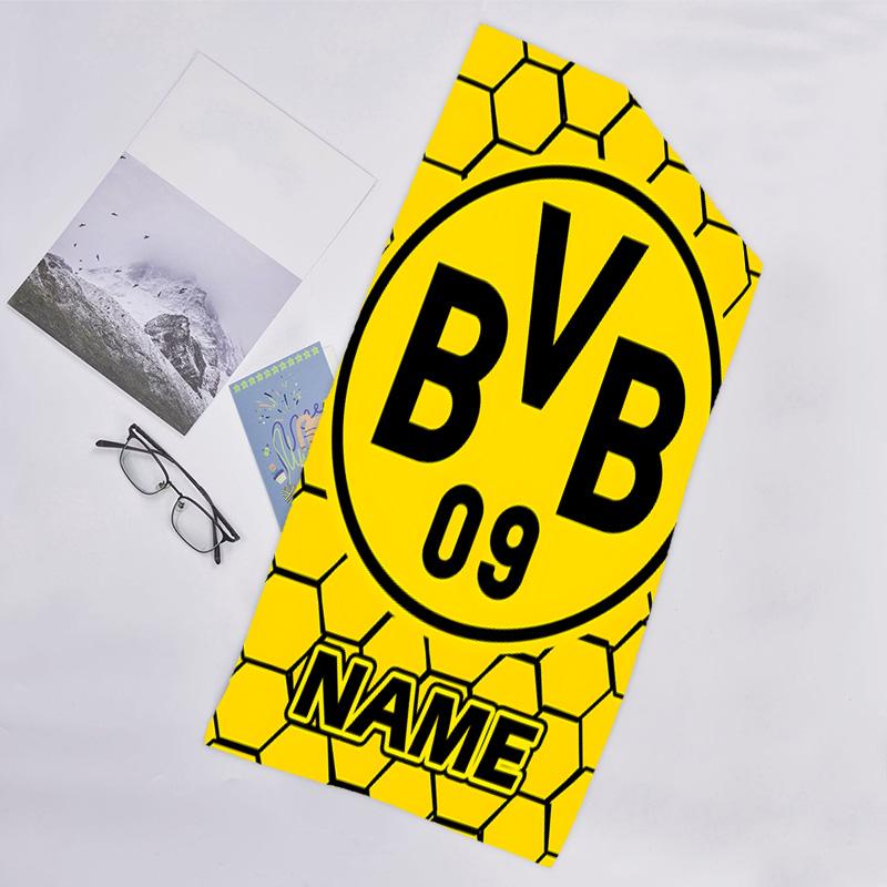 1pc Football28 Beach Towel with Custom Name, Beach/Swimming/Bath/Picnic/Camping Towel, Suitable for Seaside Beaches
