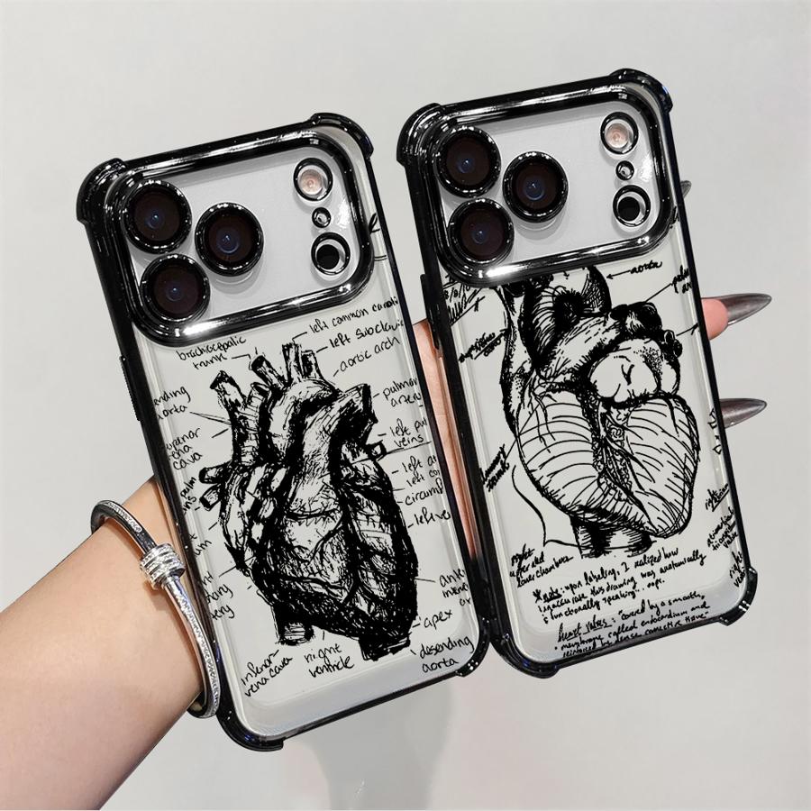 Phone Cover Funda Case for Apple iPhone 17 Pro Max 15 16 17 XS XR 14 12 Plus 11 Air 13 This Is My Heart Pattern
