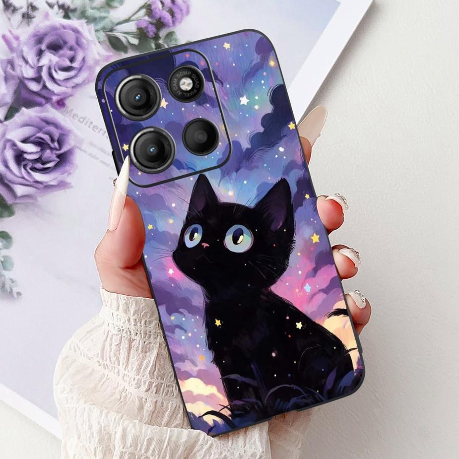For Motorola Moto G15 Case Stylish Painted Cover Shockproof Soft TPU Phone Case For Motorola G15 G 15 MotoG15 Fundas 6.72'' Capa