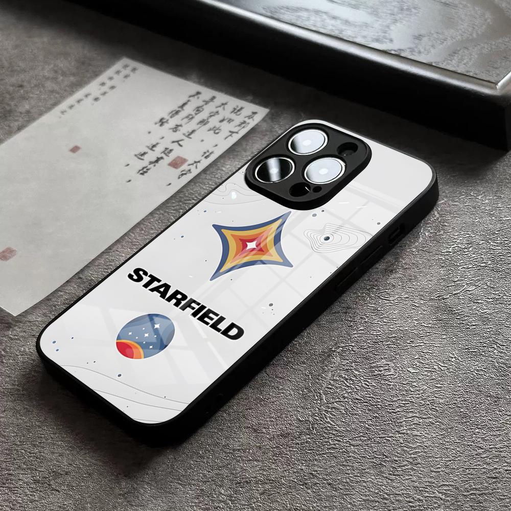 

Чехол для телефона S-StarfieldS Game для 17 Pro Max IPhone 16 Pro 15 12 11 13 Mini X XR XS 14 Plus SE Стеклянная крышка iPhone 16e