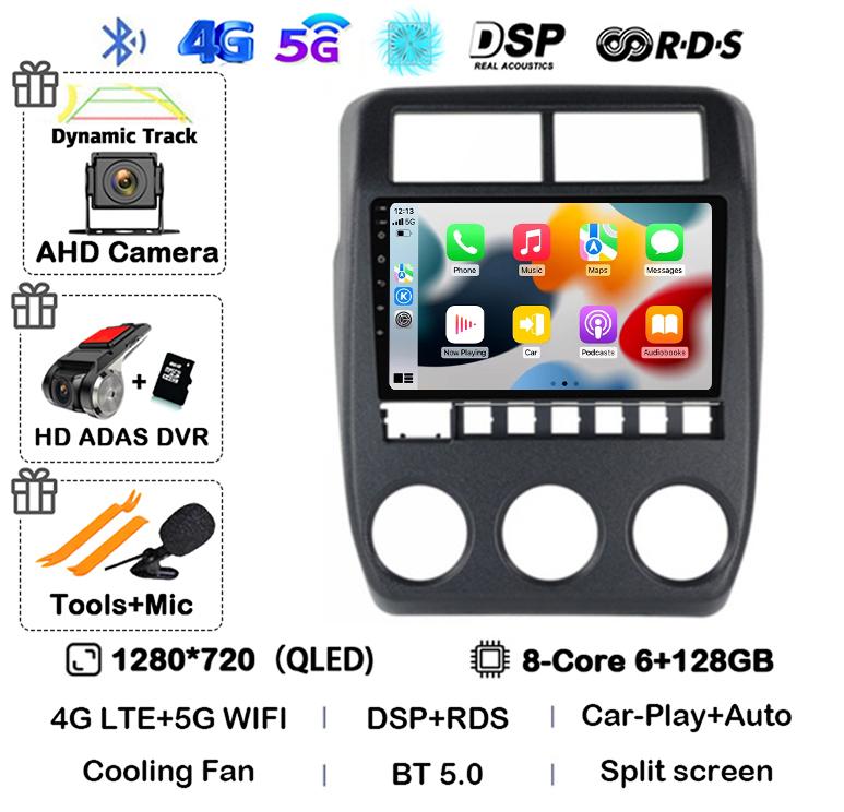 Android 14 Wireless Carplay+Auto WIFI+4G Car Radio For LADA NIVA 2022 Multimedia Stereo Video Player GPS Navigation 360 Camera