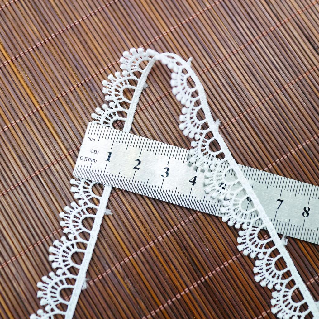 Polyester Light Embroidered Lace, Skirt Decoration, Headband, Neck Decoration, White Water-Soluble Handbook, Lace Lace Accessories