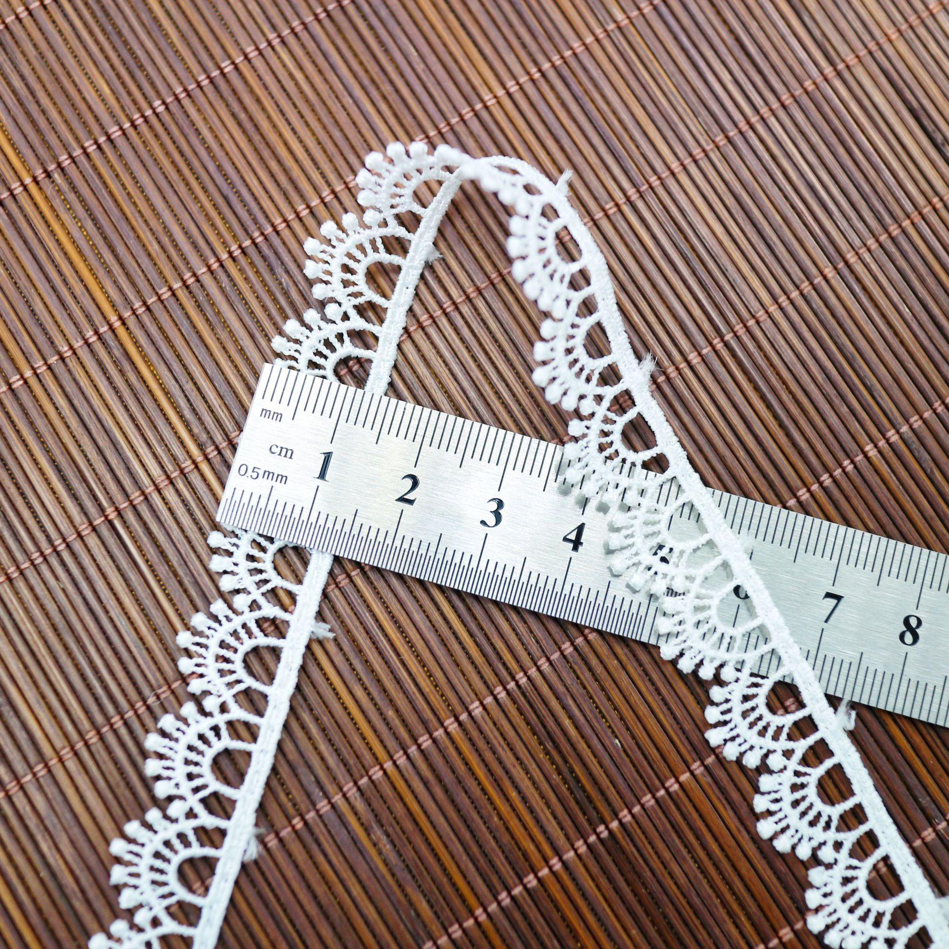 Polyester Light Embroidered Lace, Skirt Decoration, Headband, Neck Decoration, White Water-Soluble Handbook, Lace Lace Accessories HM3255