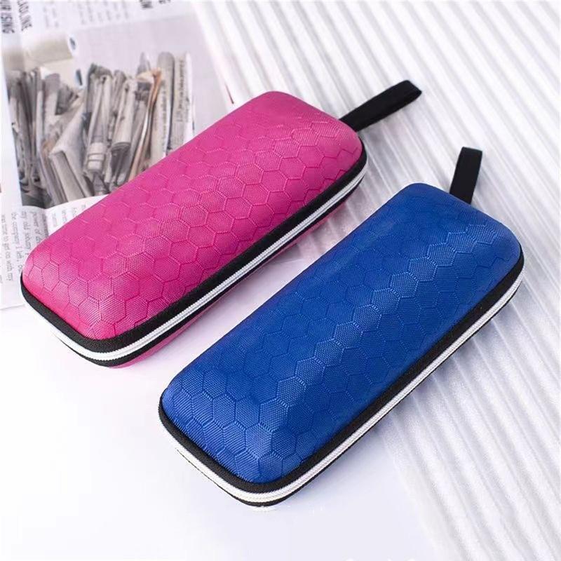 Glasses Storage Box With Lanyard Zipper Eyewear Cases Cover Sunglasses Case For Women Eyeglass Cases Travel Packing Organizers