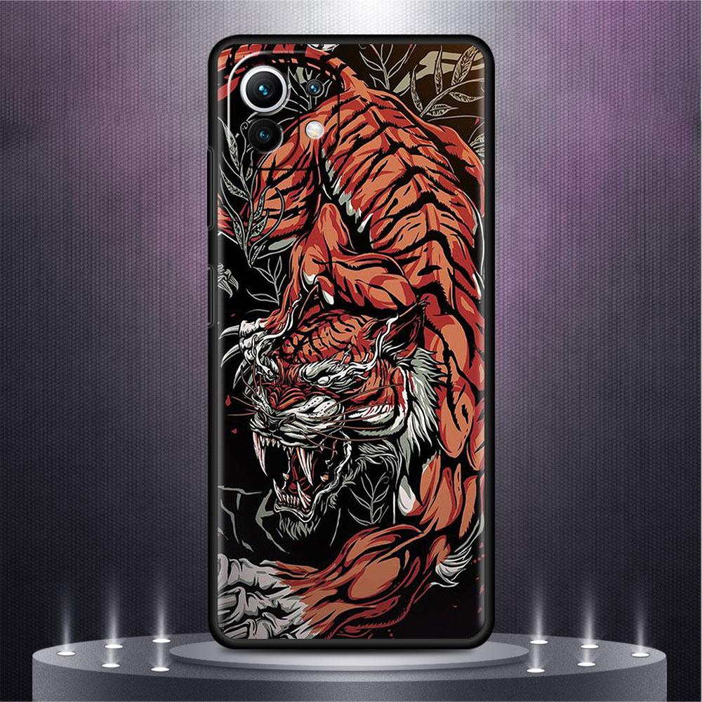 Hülle für Xiaomi Mi Poco X3 X4 NFC M3 Mi 11 11T 10 T 9T 12 9 10T Lite Silikon Rückseite Handyhülle Mode Chinesisch Vintage Drache
