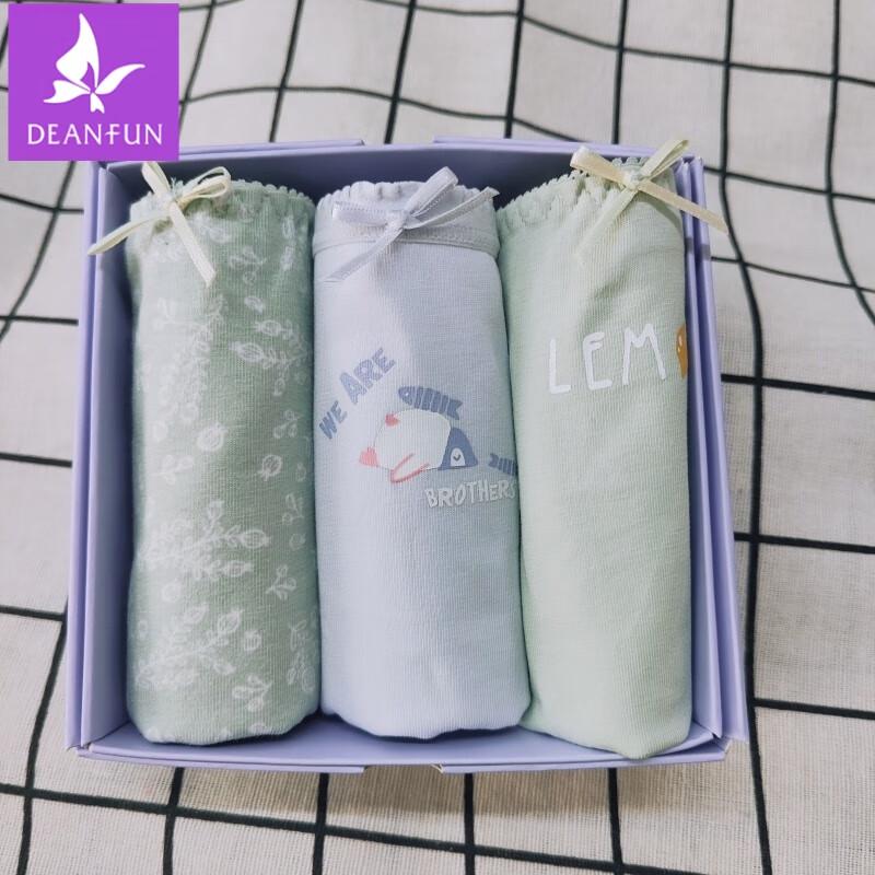 

Deanfun Женские антибактериальные трусы-слипы средней посадки из 95% хлопка, 3 штуки L (160)