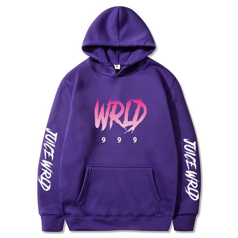 New hot sweater singer juice wrld print street popular men's and women's autumn and winter hoodie