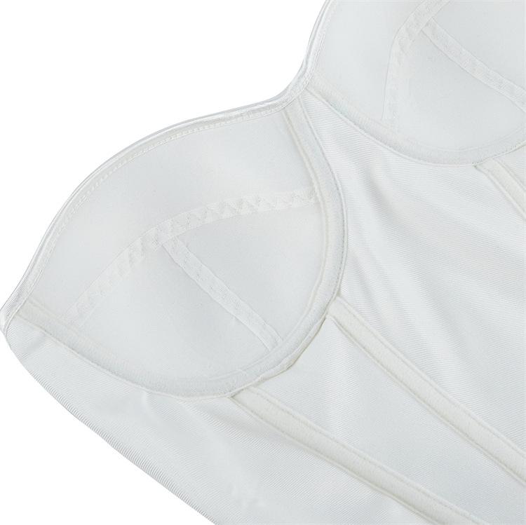 Women's Court Style Chest Support Steel Ring Shaping Top