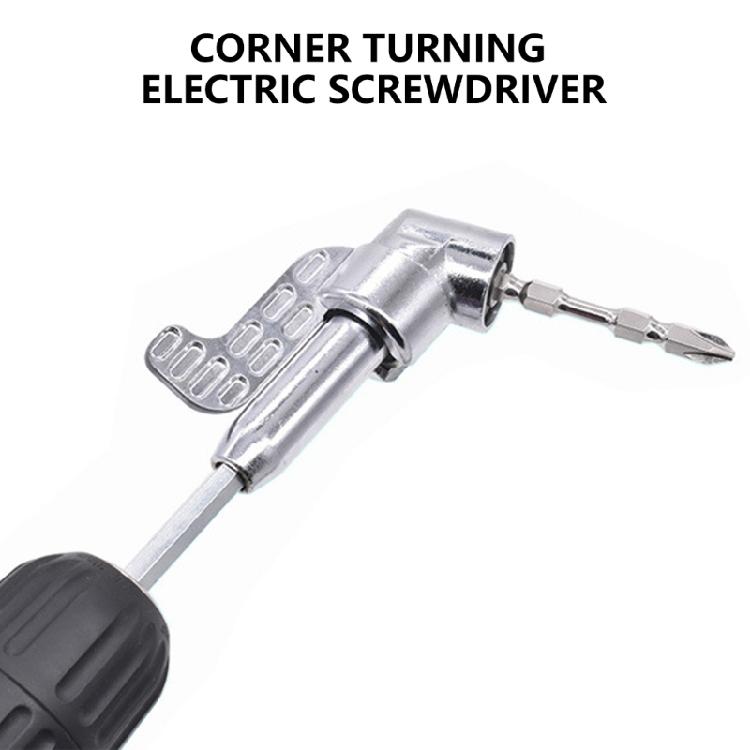 105 Degree Right Angle Driver Drilling and Driving Power Screwdriver Drill Attachment Adapter with 1/4inch Hex Shank