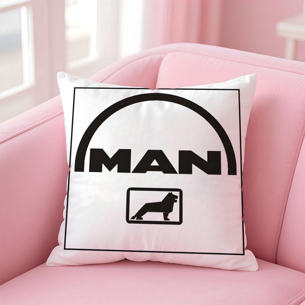 

Cool MANM Truck BBus AG Cushion Cover Pillowcase Short Plush Invisible zipper Room Sofa Cushion Cover 30X30cm