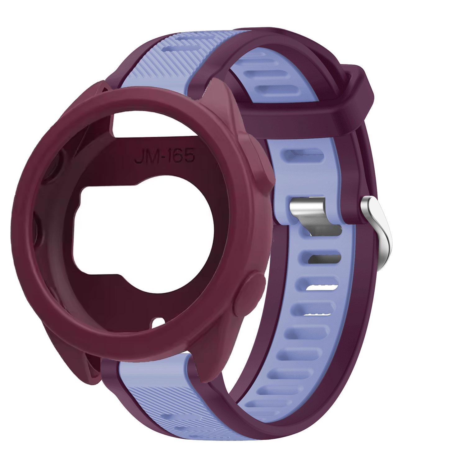 

Ремінець + Захисний Чохол-Оболонка для Смарт-Годинника Garmin Forerunner 165 М який Силіконовий Захисний Чохол для Екрану Аксесуари для Ремінця For Forerunner 165